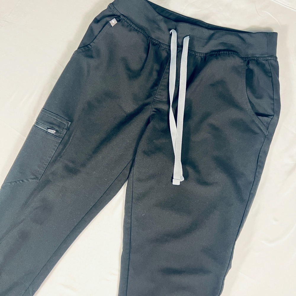 FIGS Zamora Jogger Scrub Pants Black Technical Collection XS 1000208 Womens